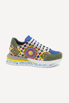 Pantofi sport de piele ADL-1762-albastru