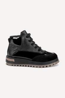 Botine sport din piele și piele întoarsă ARG-2596