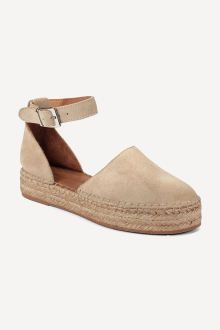Espadrile din piele întoarsă ART-2608-bej