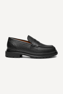 Mocasini din piele naturală DVR-1487-1-negru