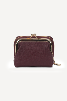 Portofel din piele ecologică KB-27076-burgundy