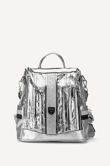 Rucsac din piele ecologică KB-27285-argintiu