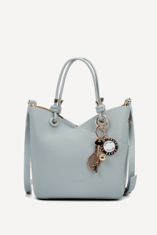 Geanta din imitație de piele KB-7453-albastru