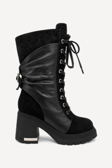 Ghete din piele MGZ-358-6412-Negru