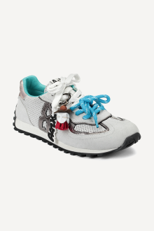 Pantofi sport din piele și piele întoarsă MGZ-85-3759-alb