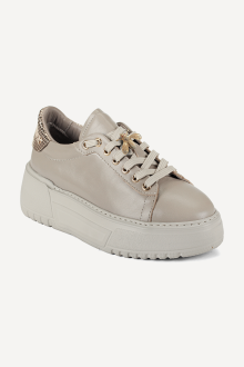 Pantofi sport din piele NSR-6434-bej