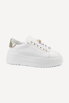 Sneakers din piele NSR-6434-alb
