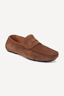 Mocasini din piele întoarsă SG-3561-maro
