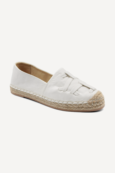 Espadrile din piele naturală ART-2601-alb