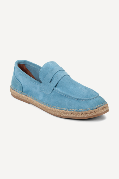 Mocasini de piele intoarsa ART-26102-albastru