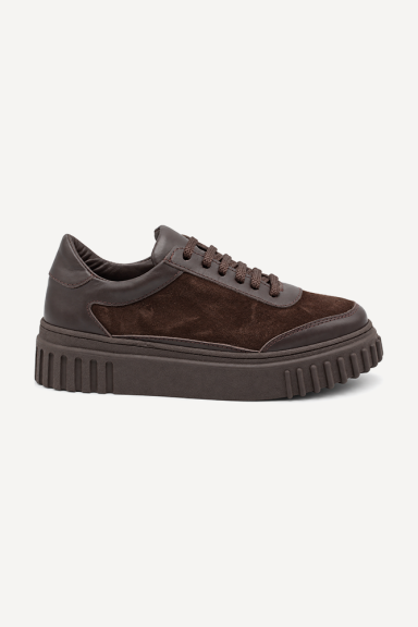 Pantofi sport din piele naturală și piele întoarsă ESL-33-26