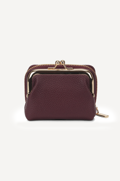 Portofel din piele ecologică KB-27076-burgundy