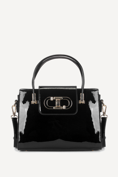 Geanta din imitatie de piele lacuita KB-7292