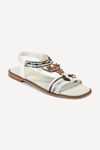 Sandale din piele MGZ-117-105-alb