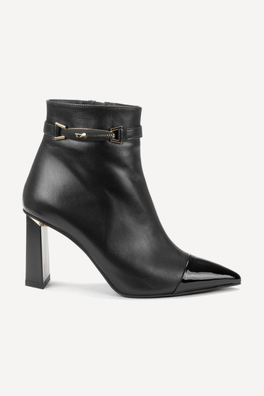 Botine din piele și piele lăcuită MGZ-121-7854