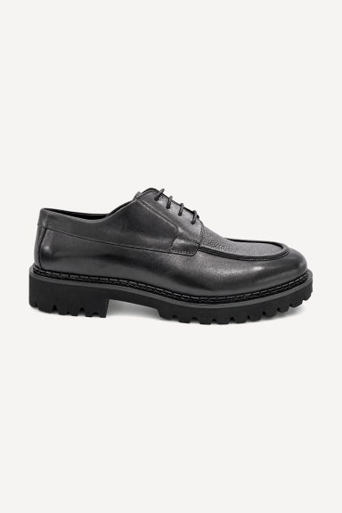 Pantofi din piele naturală MGZ-24-1405-37-negru