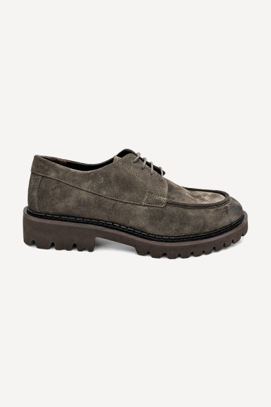 Pantofi din piele întoarsă MGZ-24-1405-37-maro