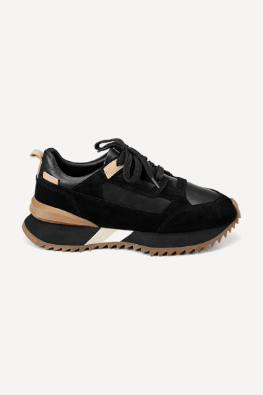 Pantofi sport din piele întoarsă și piele MGZ-253-9088
