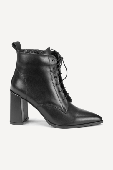 Botine din piele cu toc mediu MGZ-33-7608