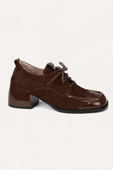 Pantofi cu toc de piele MGZ-378-5075-maro
