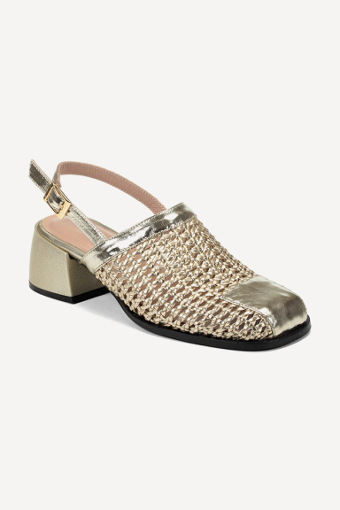 Sandale din piele cu toc mediu MGZ-378-5366