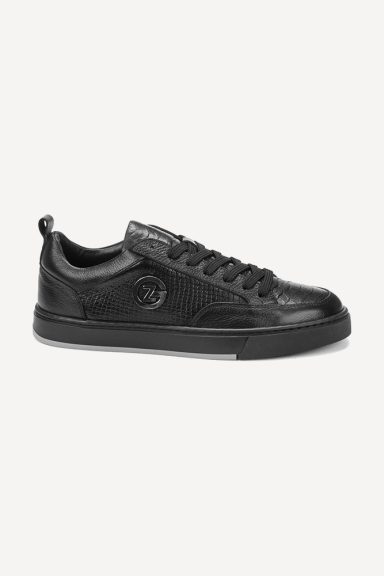 Pantofi sport din piele MGZ-414-261-negru