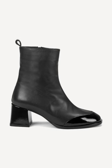 Botine cu toc scăzut din piele MGZ-425-4328
