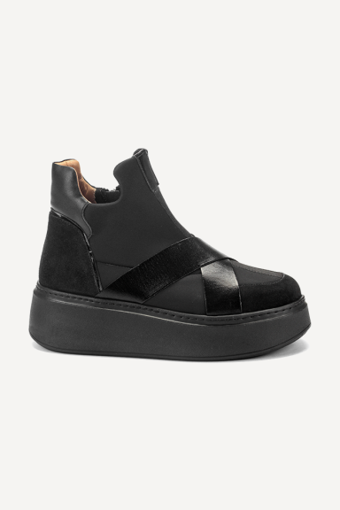 Ghete sport din piele întoarsă și elastice MGZ-7877-53