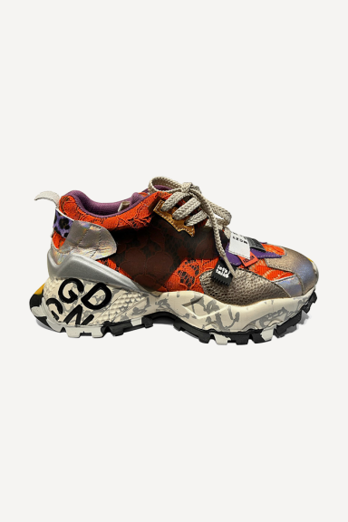 Pantofi sport din piele MGZ-85-3621-coral