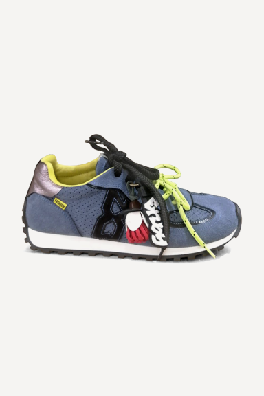 Pantofi sport din piele întoarsă MGZ-85-3759-albastru