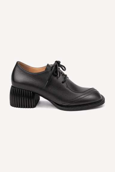 Pantofi cu toc mediu din piele naturală MGZ-90-308