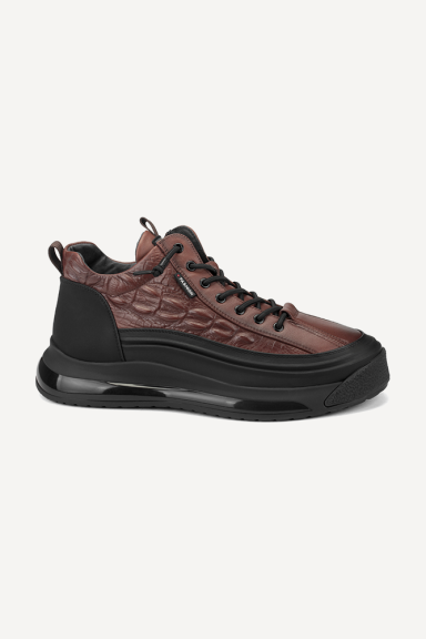 Pantofi sport de piele MM-20053-maro