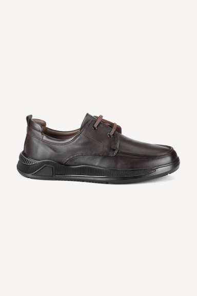 Pantofi sport-eleganți din piele MM-22338-maro