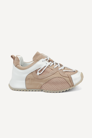 Pantofi sport din piele întoarsă și piele NSR-9270