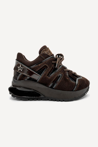 Pantofi sport din piele naturală și piele întoarsă NSR-9514