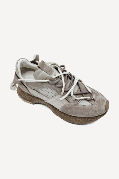 Pantofi sport din piele și piele întoarsă NSR-9533