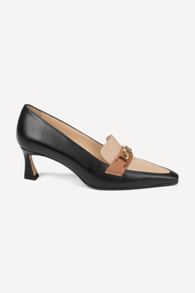 Pantofi din piele cu toc jos SY-27406