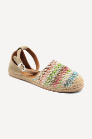 Espadrile din piele întoarsă și textil ART-2605