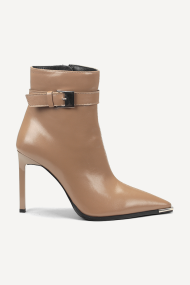 Botine din piele cu toc înalt ADL-145-26-bej