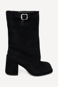 Botine cu toc înalt din piele întoarsă ADL-720-27