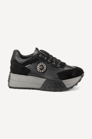 Pantofi sport din piele și piele întoarsă ARG-24535