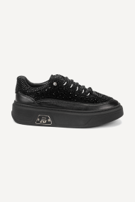 Pantofi sport din piele întoarsă ARG-25518-negru