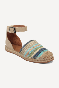 Espadrile din piele întoarsă și textil ART-2605