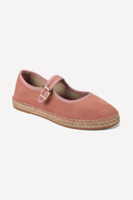 Espadrile din piele întoarsă și textil ART-2607