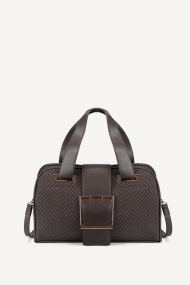 Geantă din piele ecologică DS-6441-maro