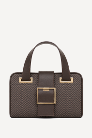 Geantă din piele ecologică DS-6441-maro
