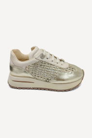Pantofi sport din piele cu tricotaj DSN-904