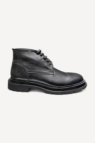 Ghete din piele naturală DVR-1487-4-negru