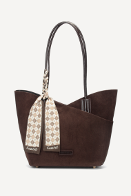 Geantă din imitație de piele întoarsă KB-26763