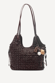 Geanta din imitație de piele KB-27089-visiniu